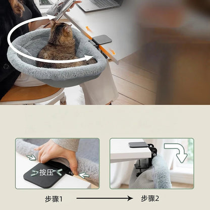 Foldable Cat Desk Bed